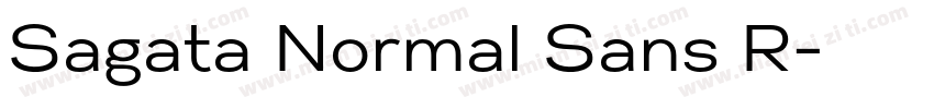 Sagata Normal Sans R字体转换